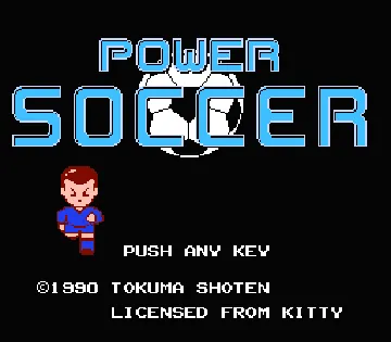 Power Soccer (Japan) screen shot title